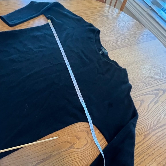 Charter Club Luxury Womens Black Cashmere Pullover Sweater Top Tunic Length M - Picture 6 of 6